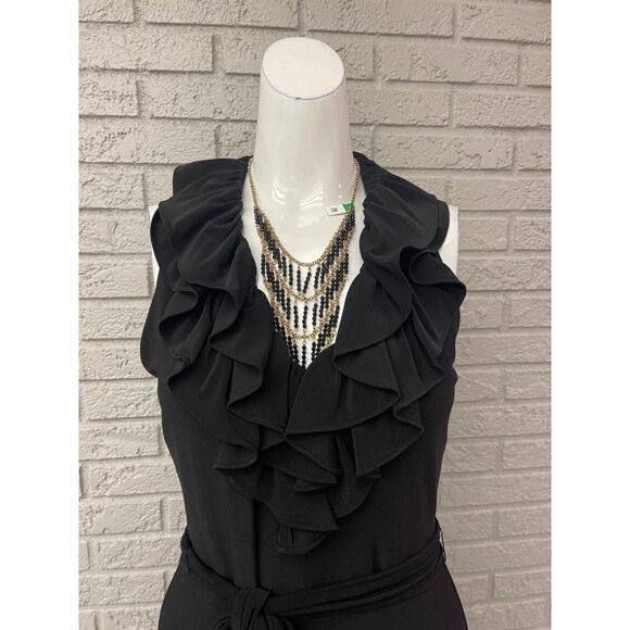 American Living Ruffle Neckline Dress Size 4 - Picture 5 of 9